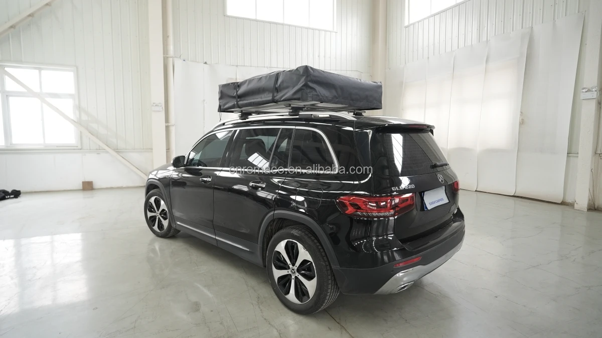 2024 Lightweight Insulated Lite High Quality Rooftop Car Tent 140 Small SUV Soft Shell for 2-3 Persons Outdoor Camping