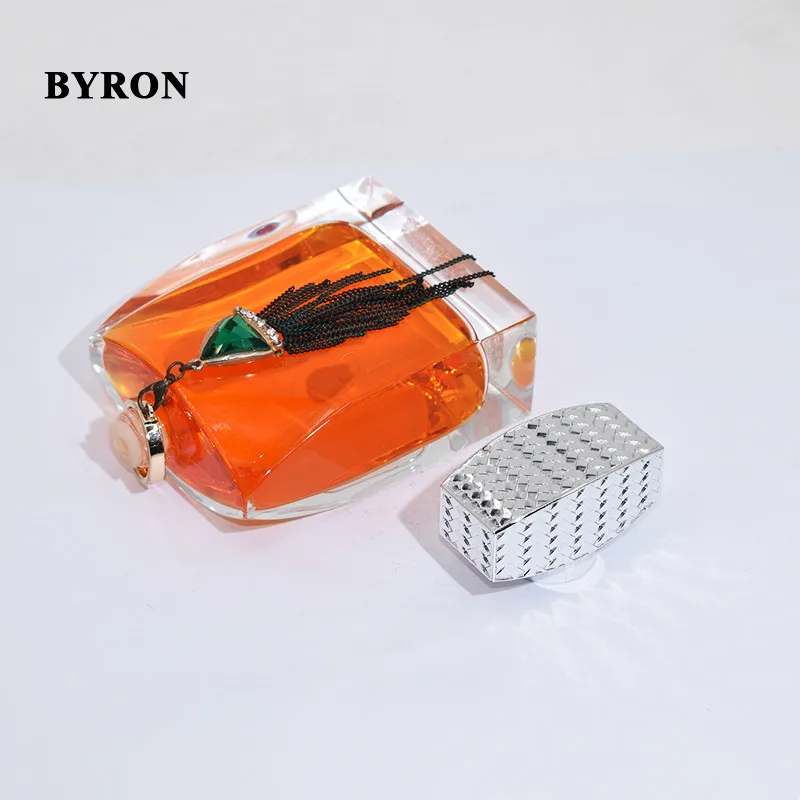 Manufacture Crimping Custom 100ml Hand Polished Glass Perfume Glass Bottles Oil Bottles