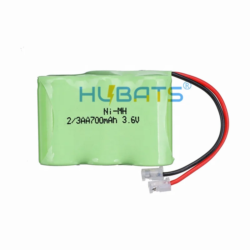 Hubats 2/3AA 3.6V 700mAh 800mAh 5264 Ni-MH Rechargeable Battery for Cordless Telephone 3.6V 2/3AA 600mAh Nimh battery