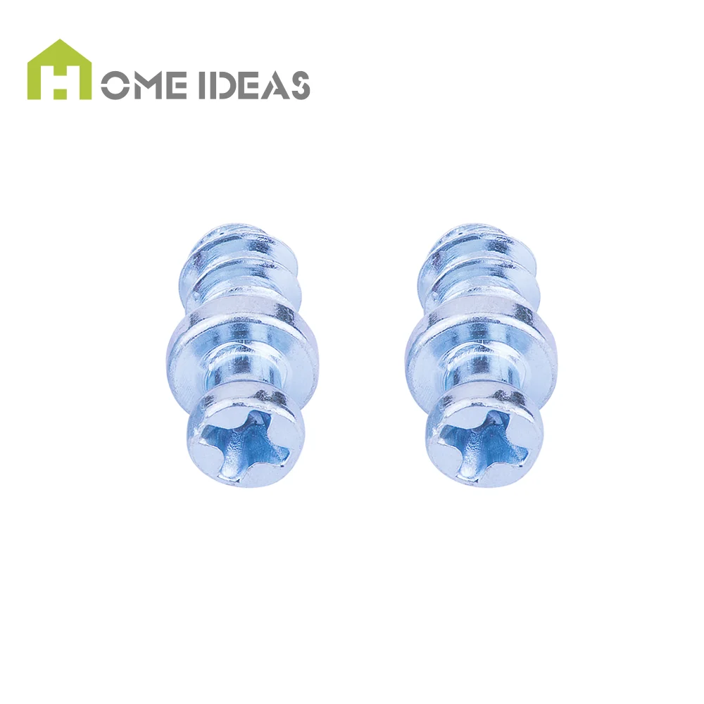 Furniture Connecting Cam Fittings Shelf Supports Cabinet Wood Fastener 2 in 1 Furniture Connectors