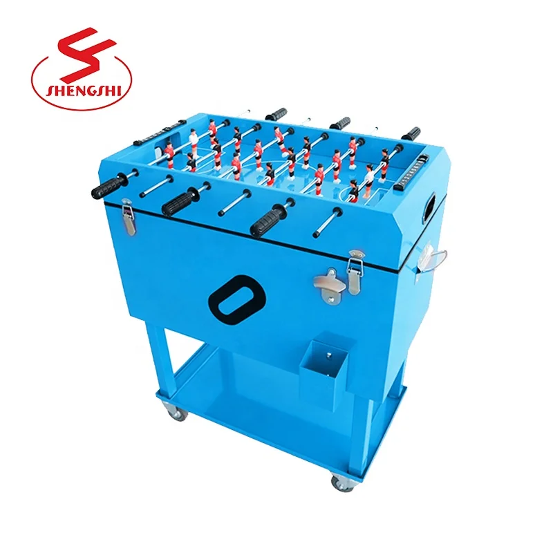 Portable  foosball table rolling metal Cooler Box