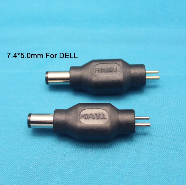 7.4 5.0mm AC DC 2 Pin Charger Tip 1.5+2.0 Power Converter Adapter for DELL Laptop Resistance