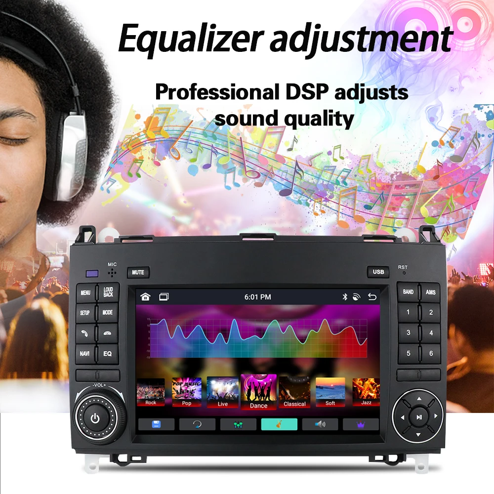 2 Din Car Multimedia Player Android 13 Gps Autoradio For Mercedes Benz B W245 B150 B160 B170 B180 B200 B55 2005-2011