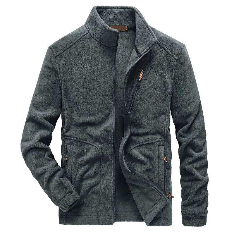 Men Jackets Microfleece polar Fleece Sport Training Running zipper Jacket For men