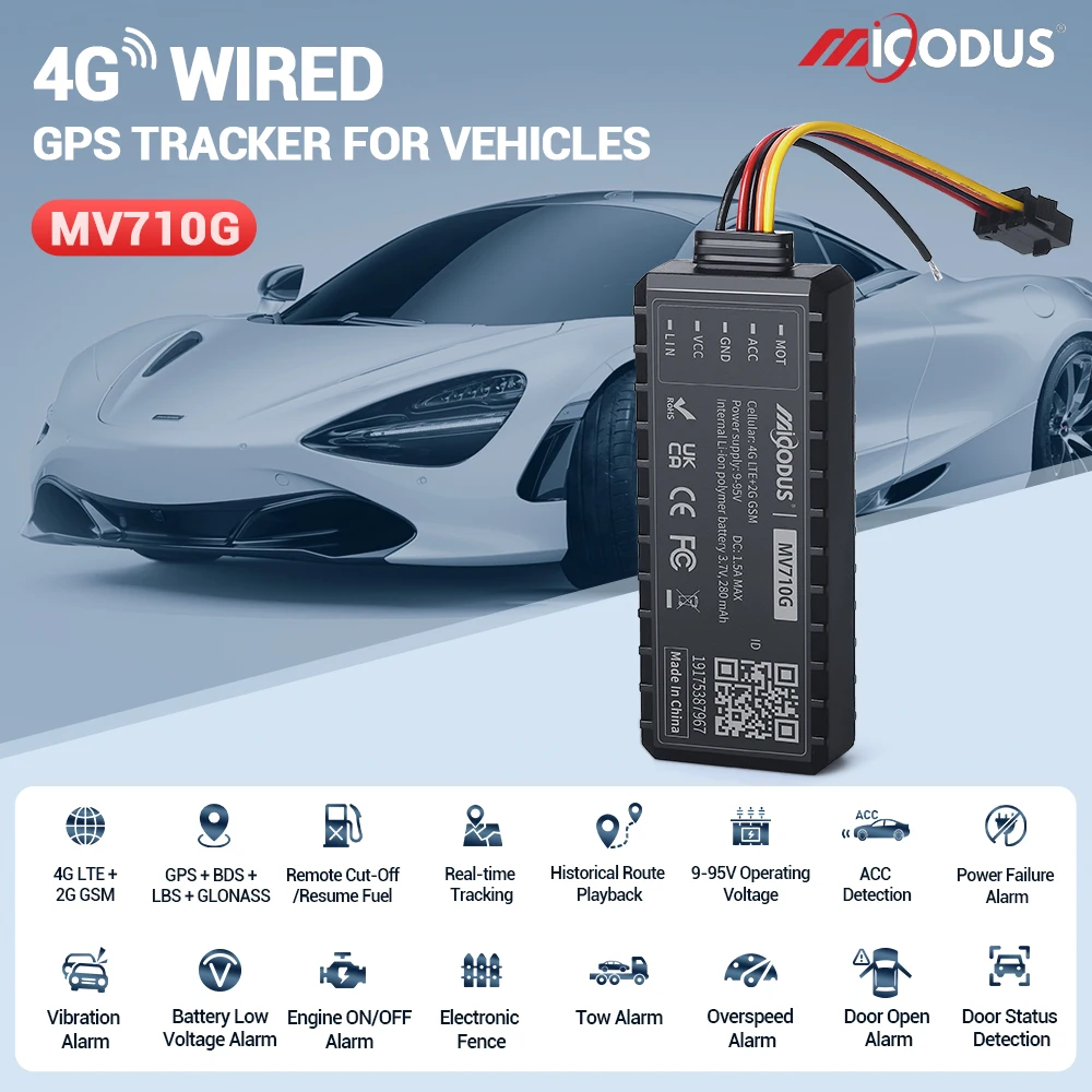 Устройство для слежения MV710G 4G система мотоцикла