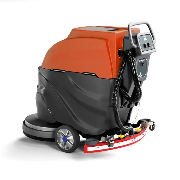 CleanHorse G1 battery powered plastic wheelie commercial floor scrubber cleaning machine