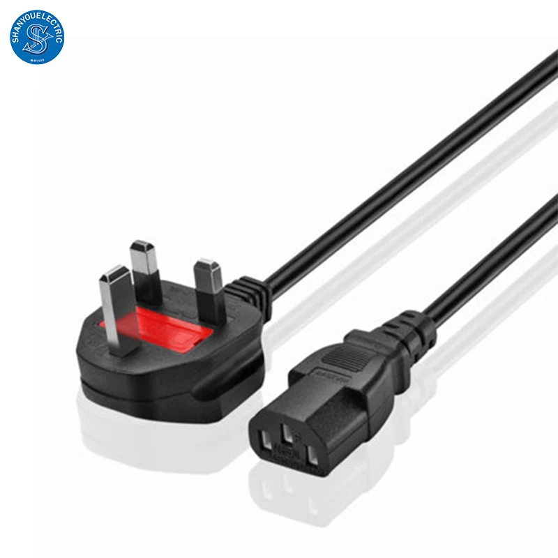  Sipu Англия Bsi утверждения Bs 1363 Uk Ac шнур питания 13a 250v 3 Pin в собранном виде штепсельная вилка с