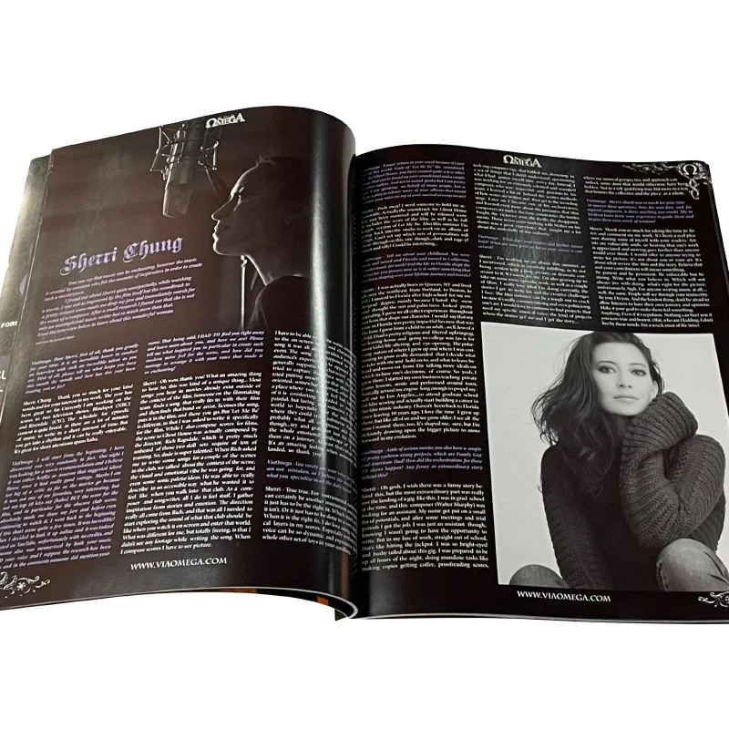 Cheap china book printing full color coated paper offset printing custom magazine printing