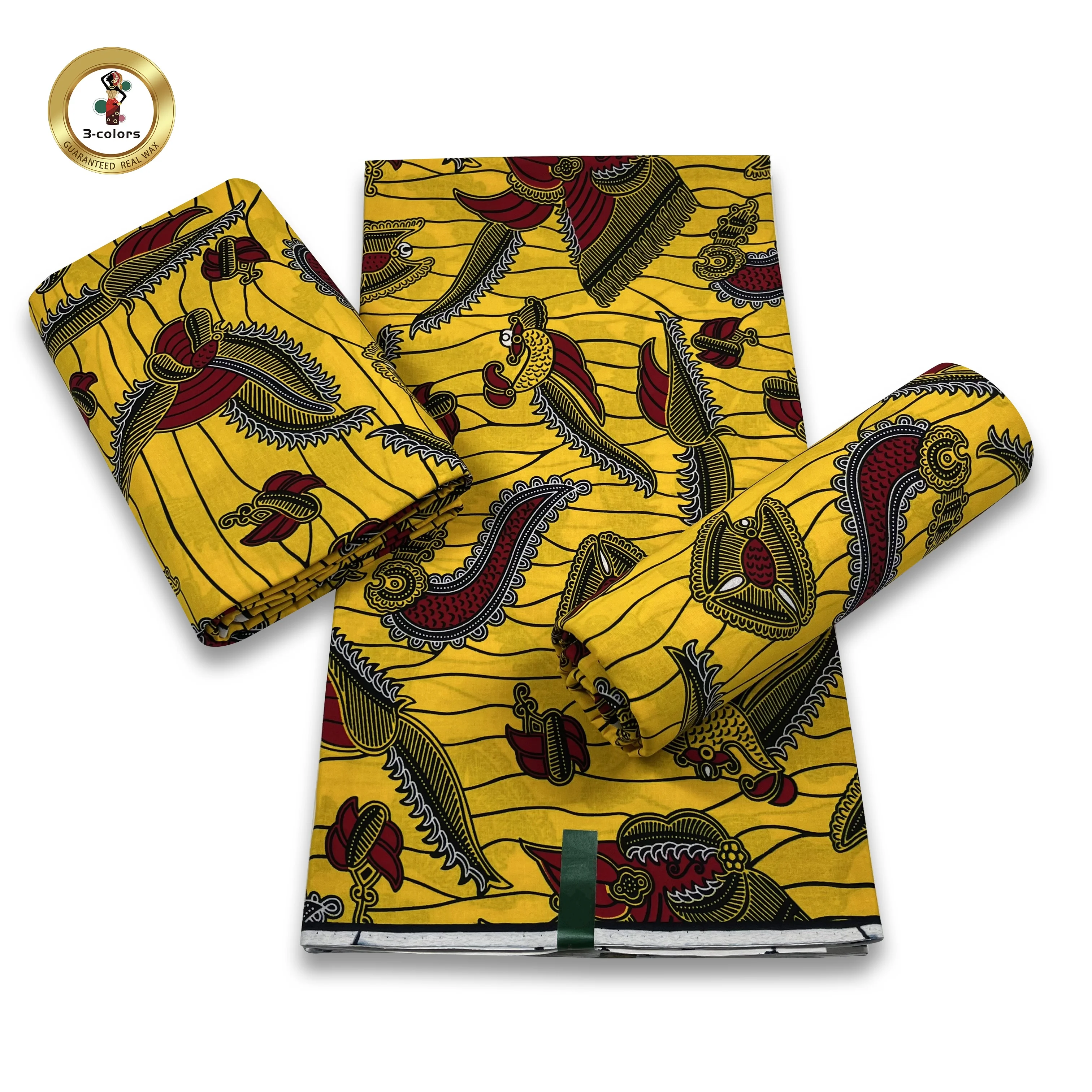 factory Custom Hot Selling  Wax Jersey Cotton Printed Fabric For Dress