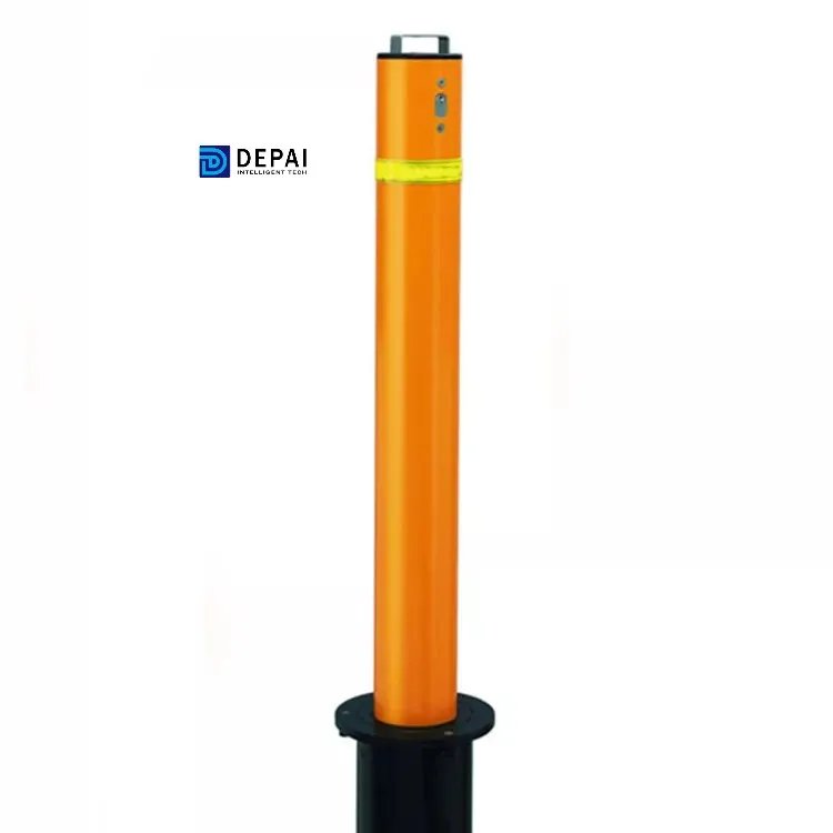Waterproof cylindrical r stainless steel airport outdoor traffic retractable bollard