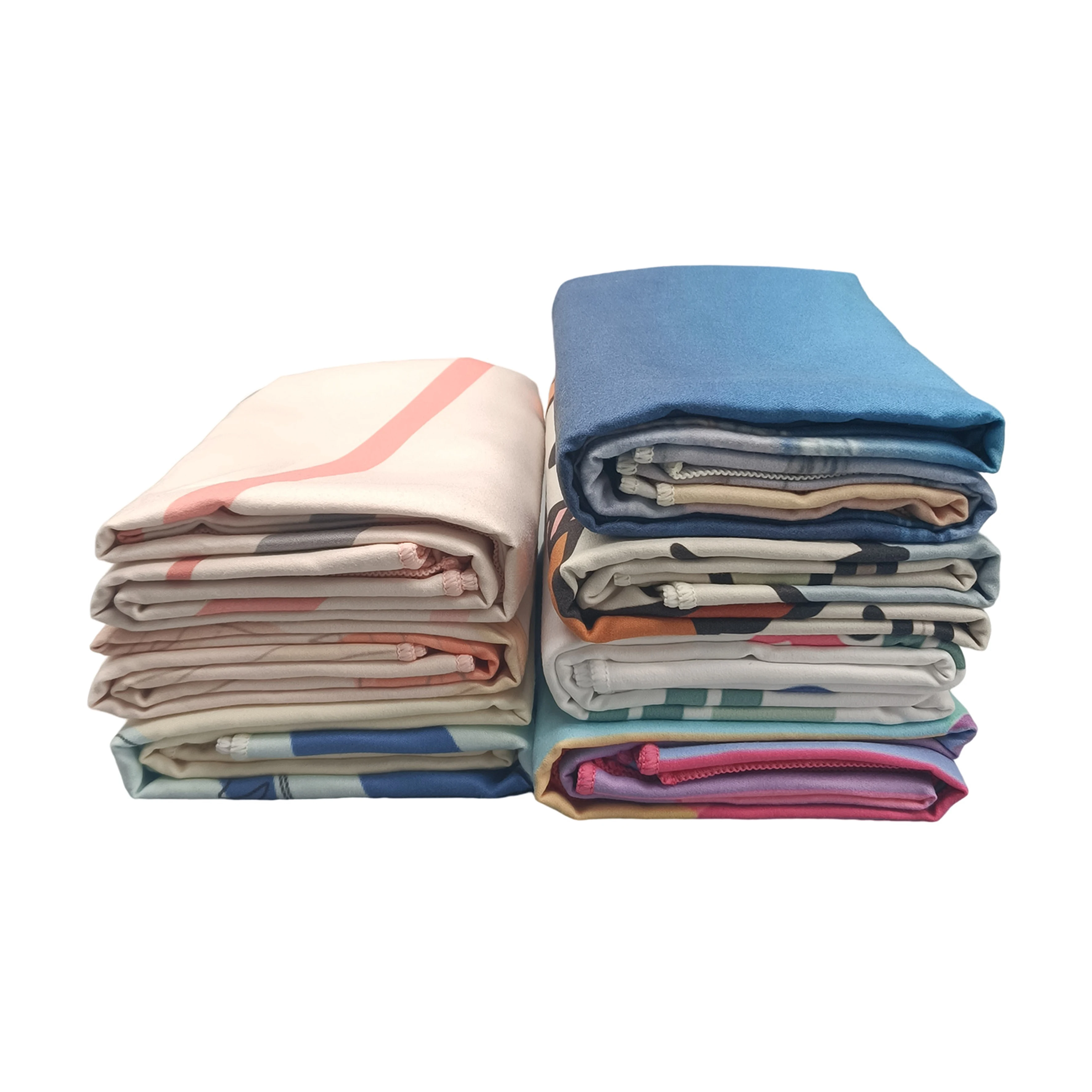 NO MOQ Extra large free sample  custom size  sand free custom print LOGO with  bag NO MOQ microfiber towel