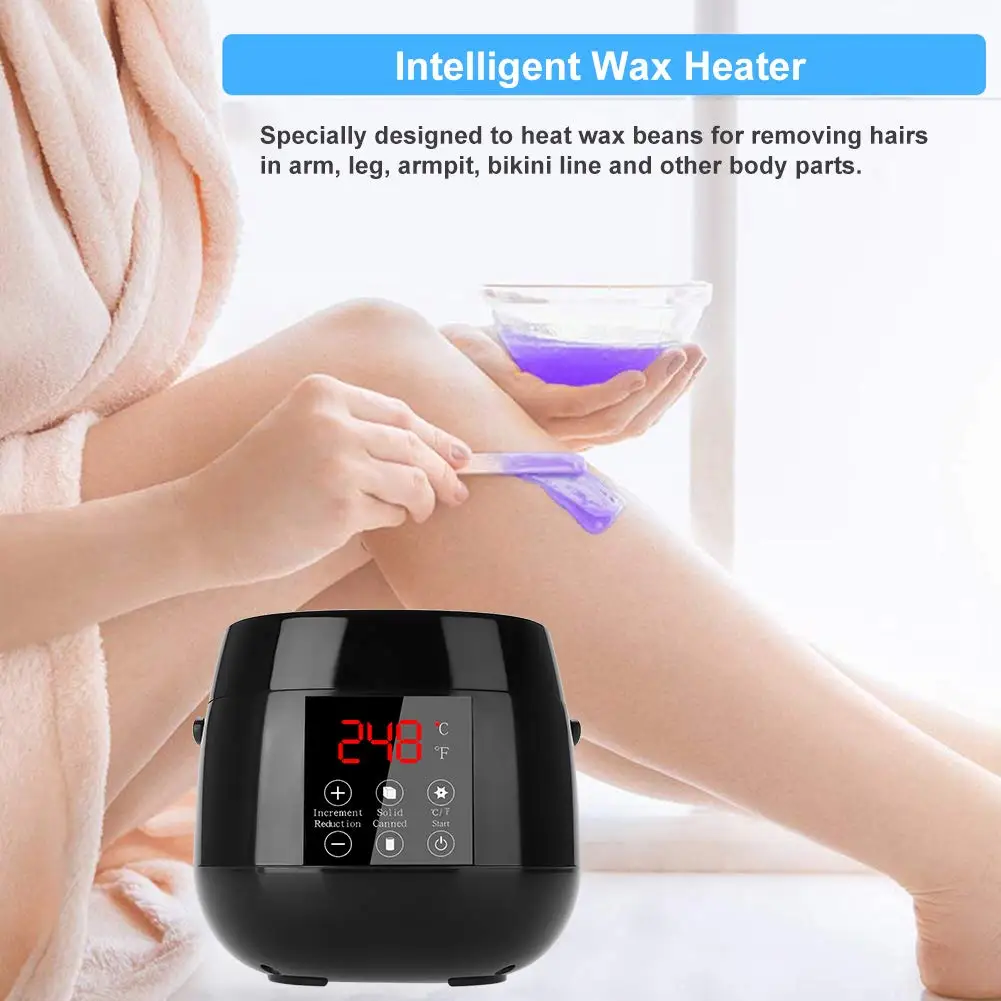 500Cc Newest Wax Heater Depilatory Wax Heater With Digital Screen Epilation Profesional Wax Melt Machine For Hair Removal
