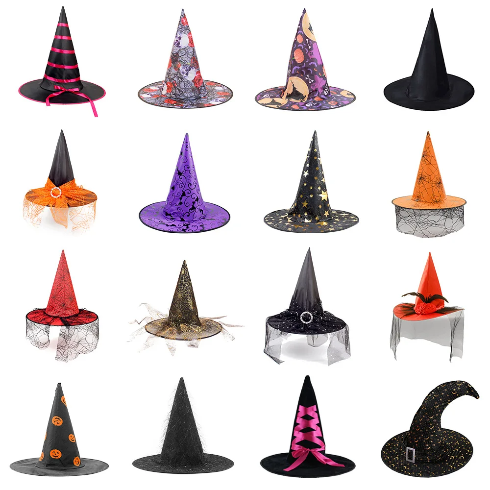 Top Selling Halloween Costume Witch Hat Halloween Costume Accessory For Holiday Halloween Party Witch Hat