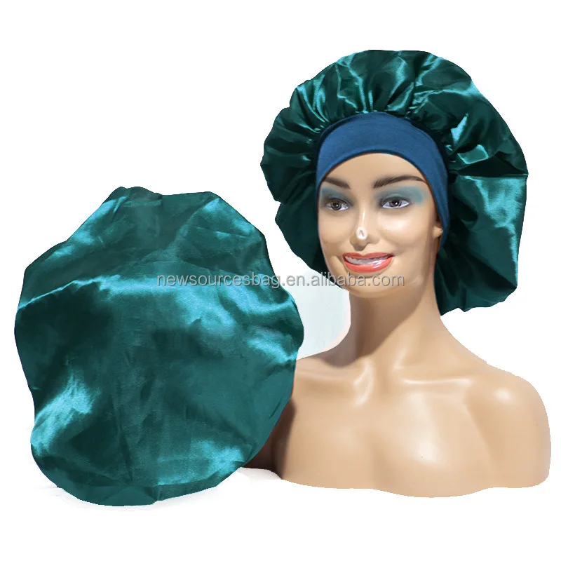 Мягкие шелковые атласные шляпки для сна с логотипом на заказ Детские Атласные регулируемые эластичные повязки голову HB002