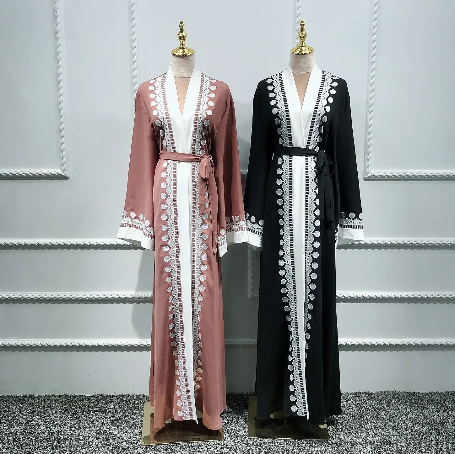 Wholesale Price Malaysia Abaya Maxi Open Islamic Women Clothing Abaya Hijab Loriya Fashion Abaya Kaftan