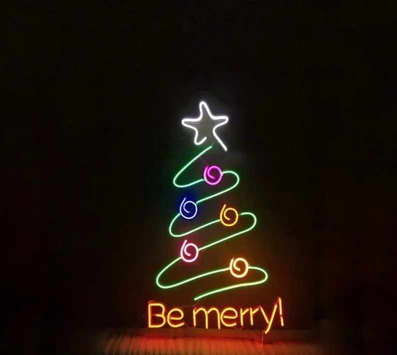 romantic Coconut Palm Tree Neon Signs Lamp LED Neon Light with Holder Base neon lights sign for wall decor