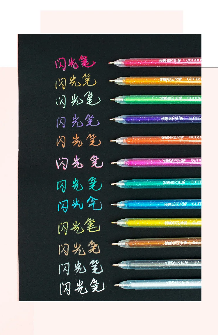 2022 Promotion and Gel Pen  0.7mm 60/100 Multicolor Gel Pen Art Set Can Monochrome and multicolor options