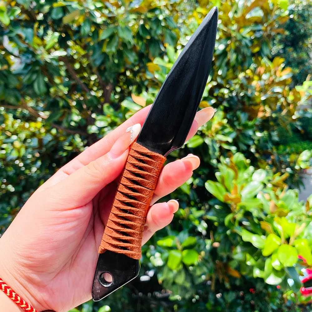 Wholesale high quality crystal different size black obsidian knife carvings black obsidian dagger crystal crafts for decoration