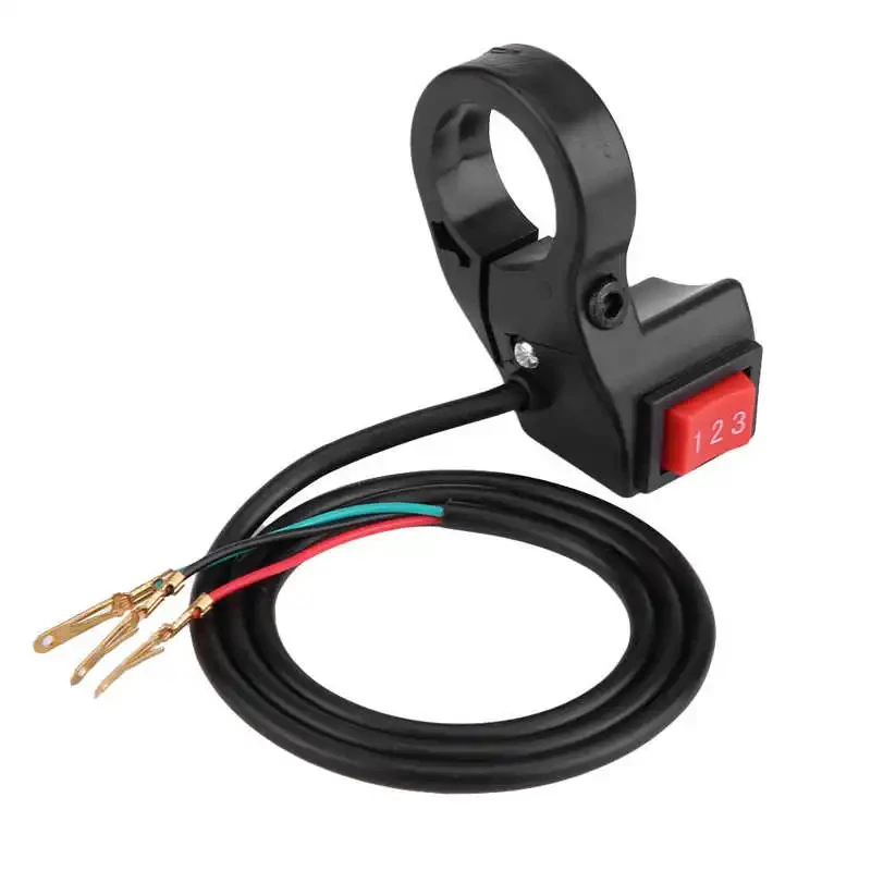 22mm 7/8in Electric 3 Speed Module Handlebar Switch Shift for Motorcycle Scooter Motorcycle Switch