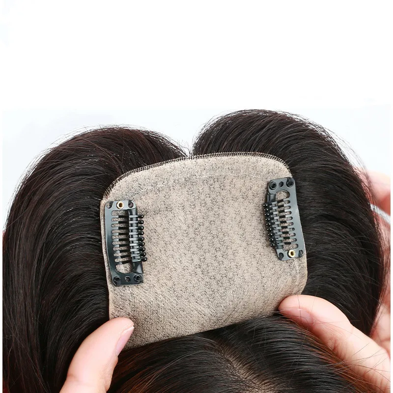 100% Human hair  2x3 2x6 3x5 5x6 Hair Extension Topper Human Hair Toupee New design Wholesale price Silk Base curl Straight