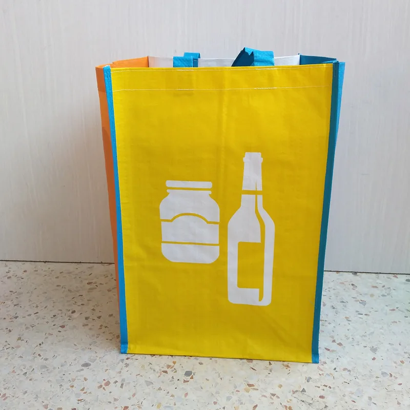 Wholesale Customized Separate Recycling Plastic Trash Waste Collection Bins Organizer With Garbage Bag Storage