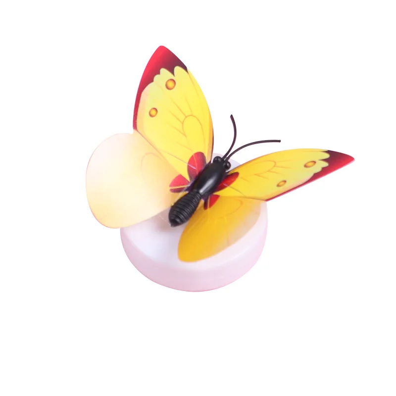 3D Butterfly Night Light Push Pins Thumb Tacks Cute  Cork Bulletin Board Office Organization School Supplies Home Decorations