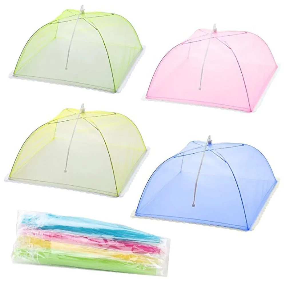 New European and American 17' mesh umbrella shaped vegetable cover Amaz0n detachable lace food cover Fine mesh breathable