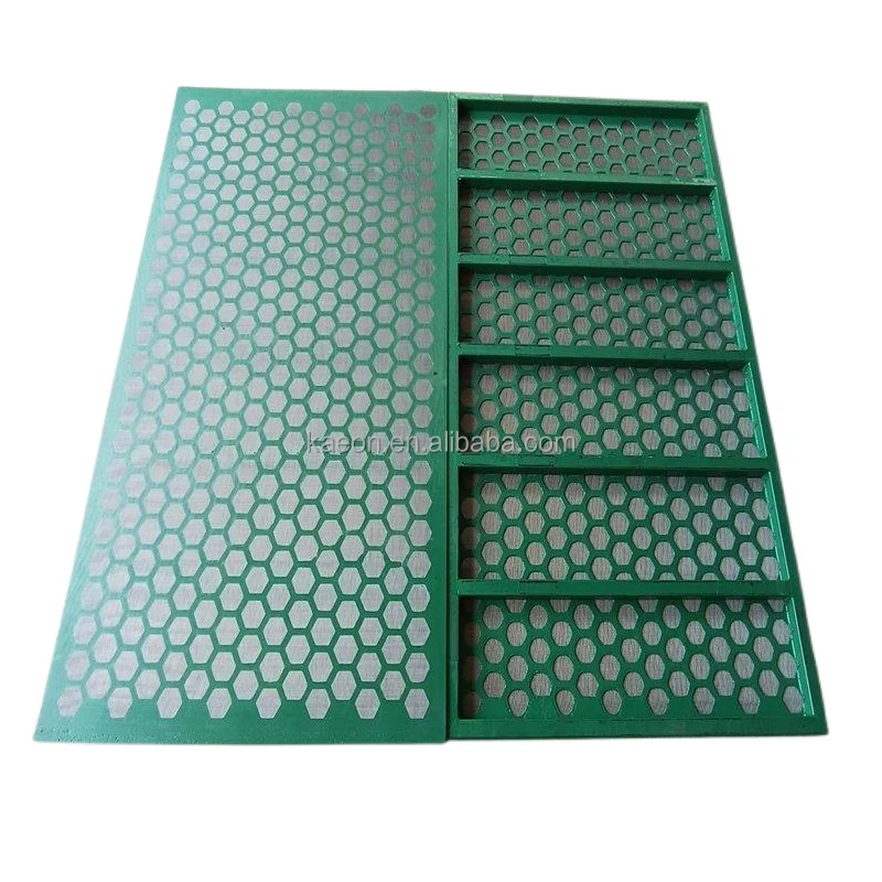 Oil & gas well drilling operation mud cleaner screens