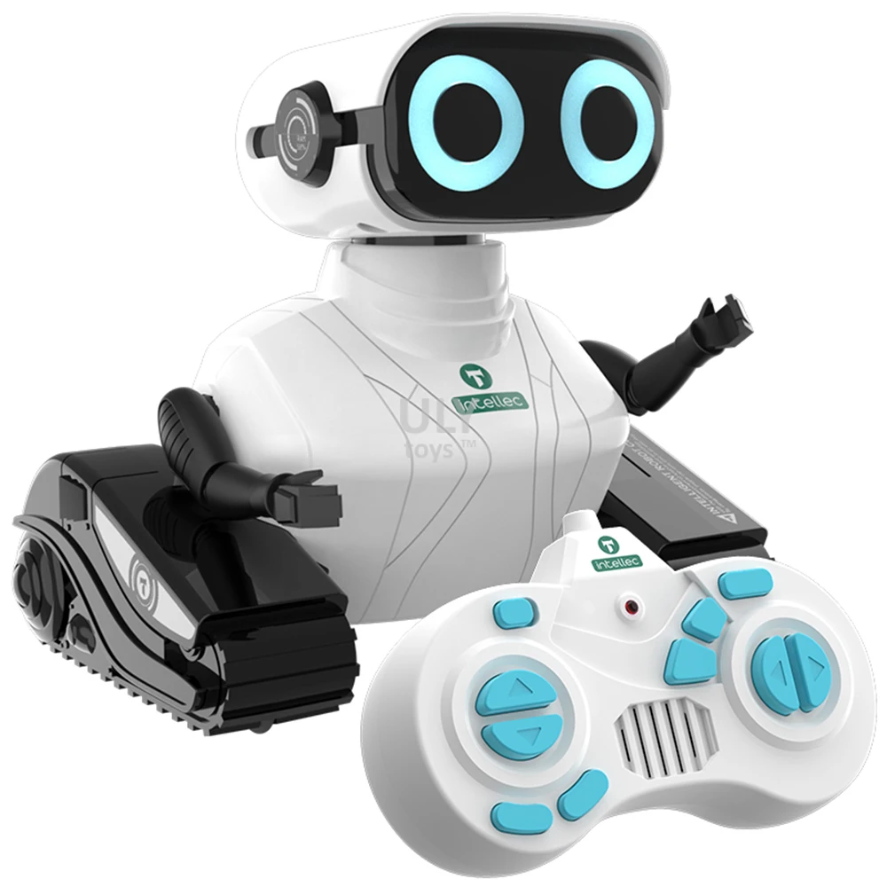 Wholesale  2.4ghz Remote Control Toy Rc Intelligent Robot With Light And Sound Rotation Auto Demo Robot For Kids Education