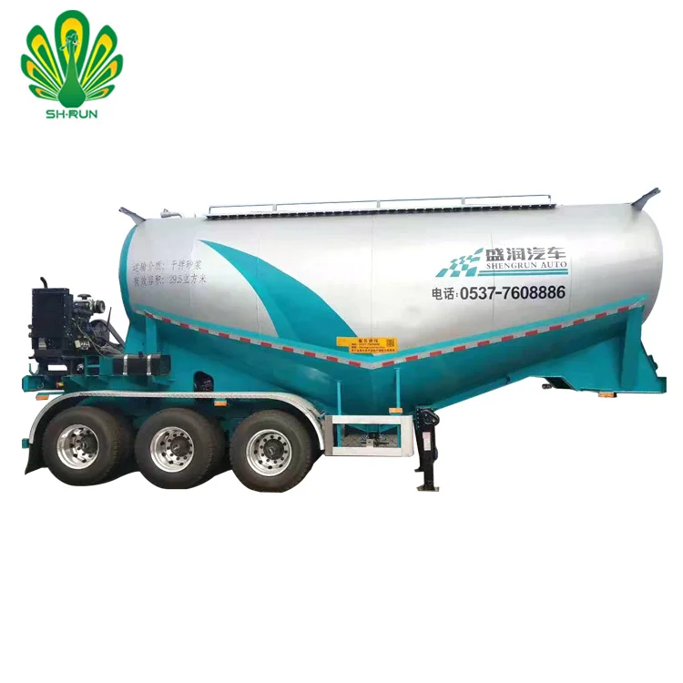 shengrun new used bulker cement tank trailer 3 axles for sale