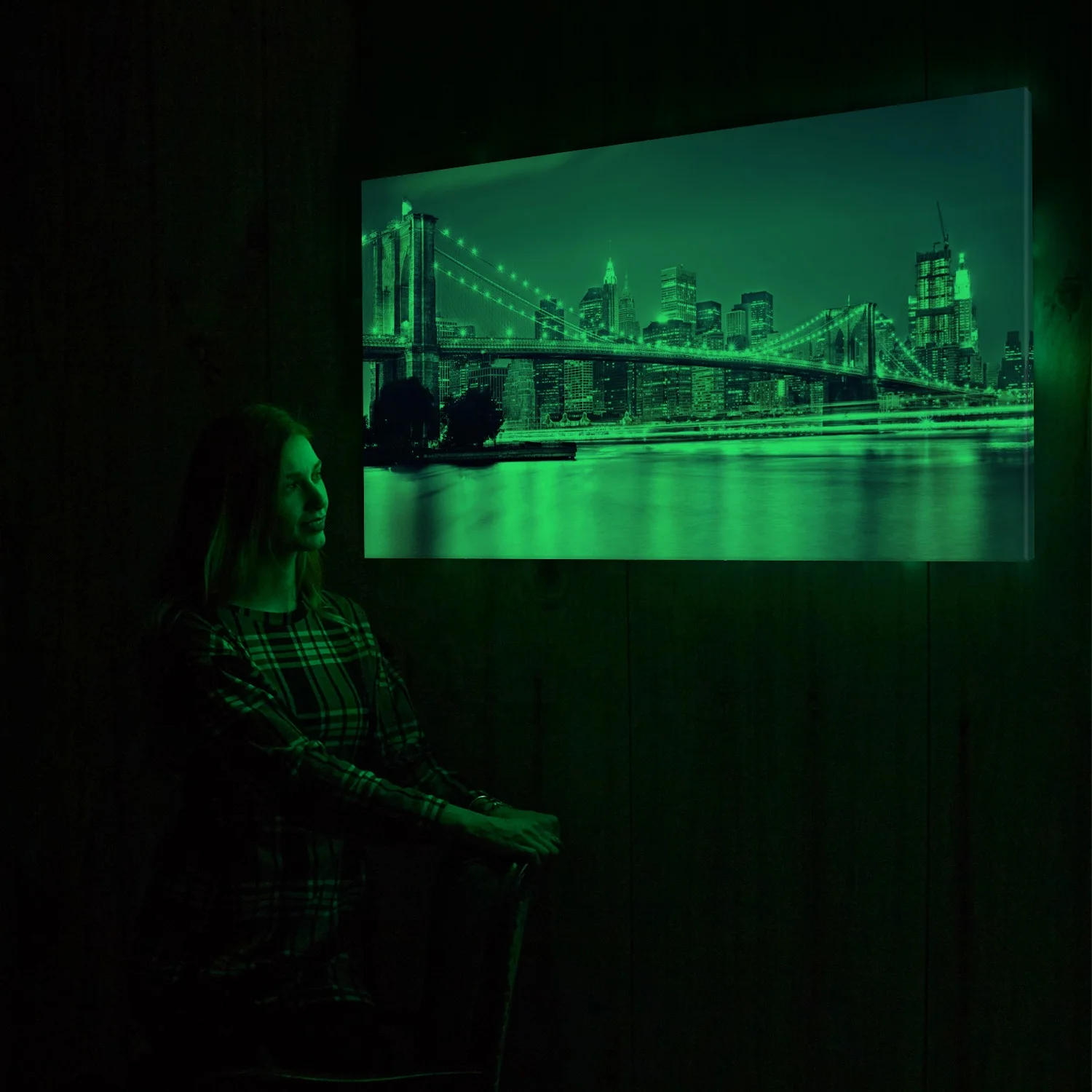 Светящаяся в темноте цифровая фотобумага для струйной печати 210x297 мм желто-зеленая светящаяся 50 шт./упак.