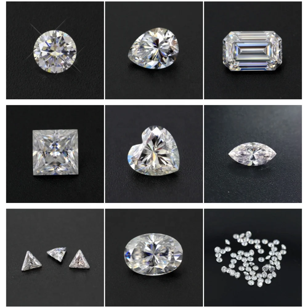 Оптовая цена, сертифицированный бриллиант с муассанитом насыпью D, цена за карат