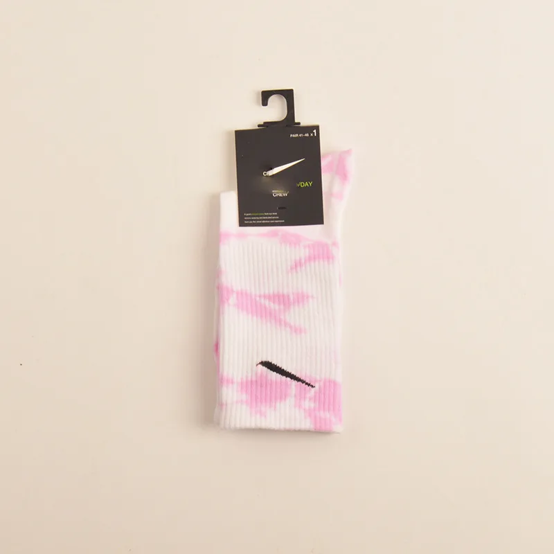 oem wholesale cotton sports socks crew casual socks men design custom logo pattern embroidery tie dye socks