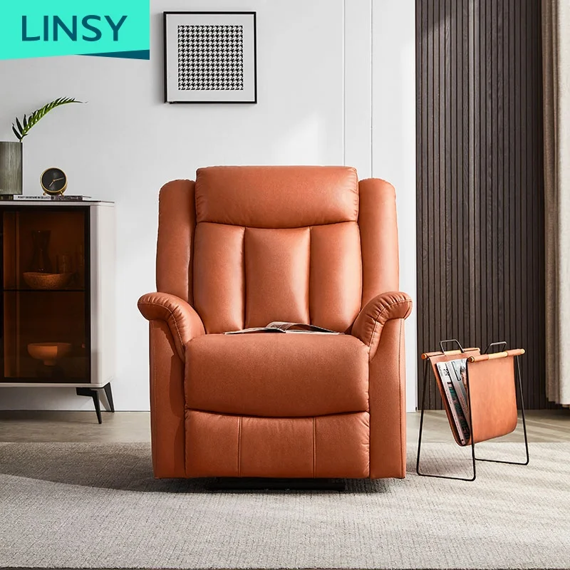 Linsy Lazy Chair Boy Recliner Furniture Cinema Leather Functional Recliner Sofa Luxury French Single Corner One Seat LS316SF2