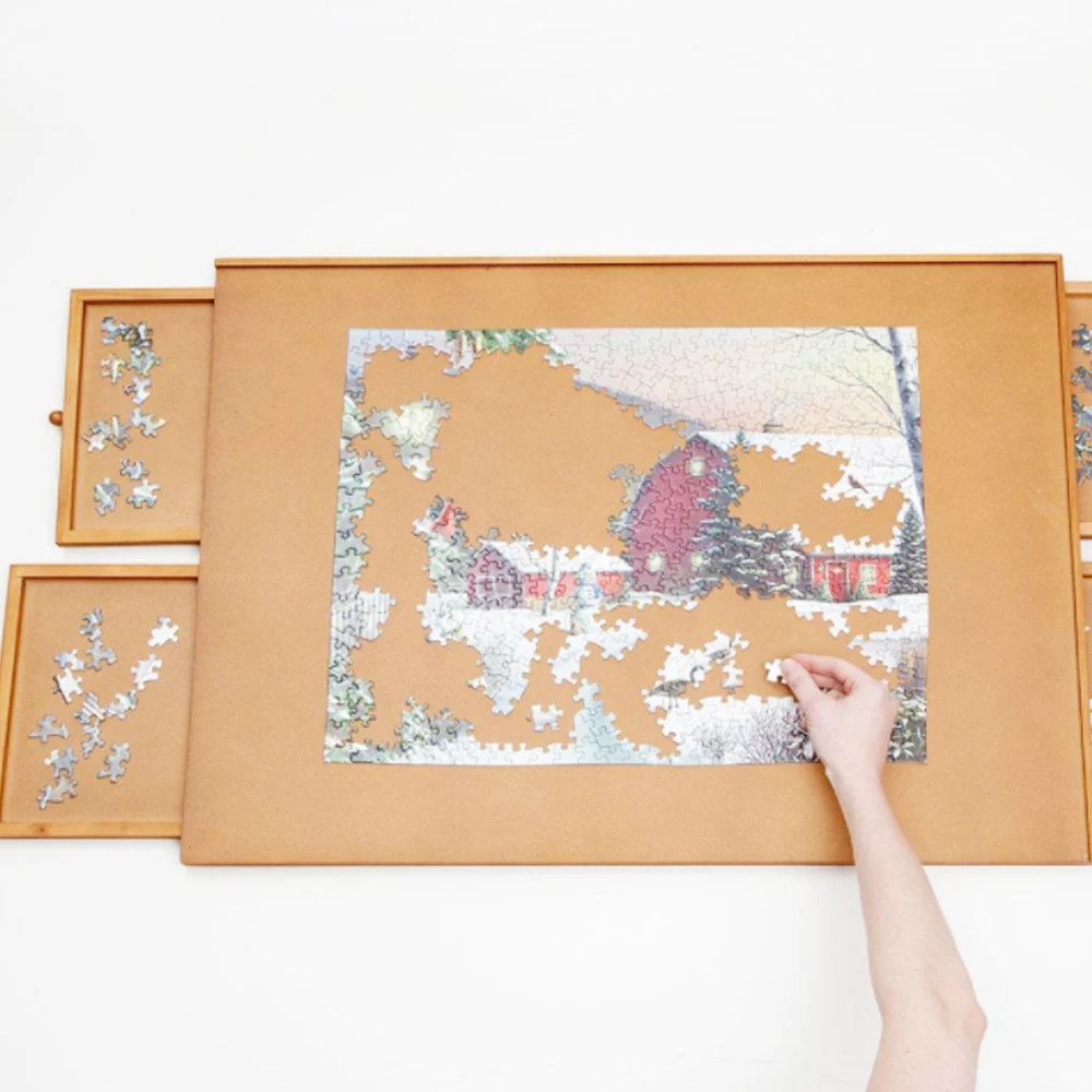 Деревянная головоломка с 4 выдвижными ящиками 1500 и 1000