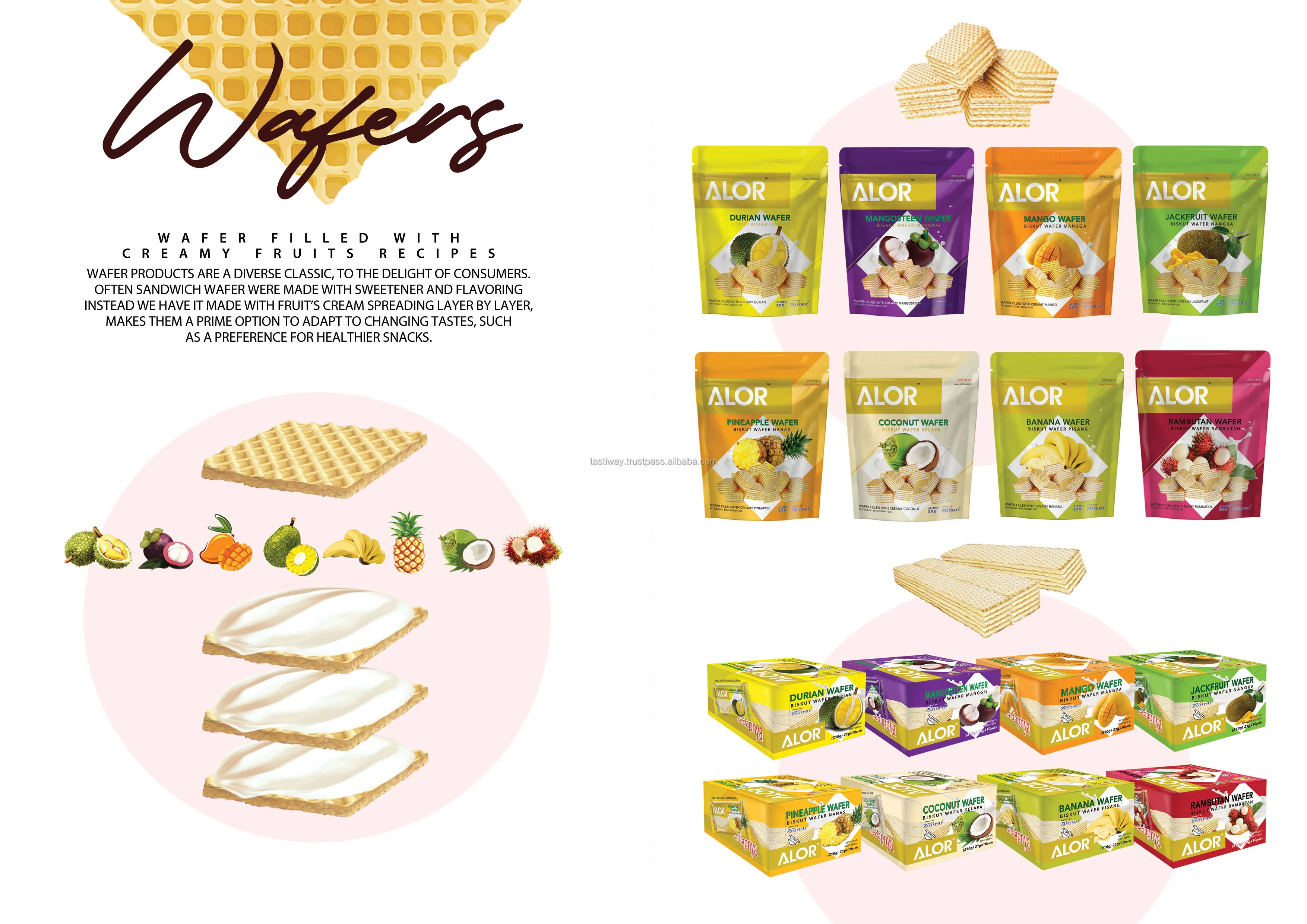 Sweet and Sour Mangosteen Cream Wafer Box