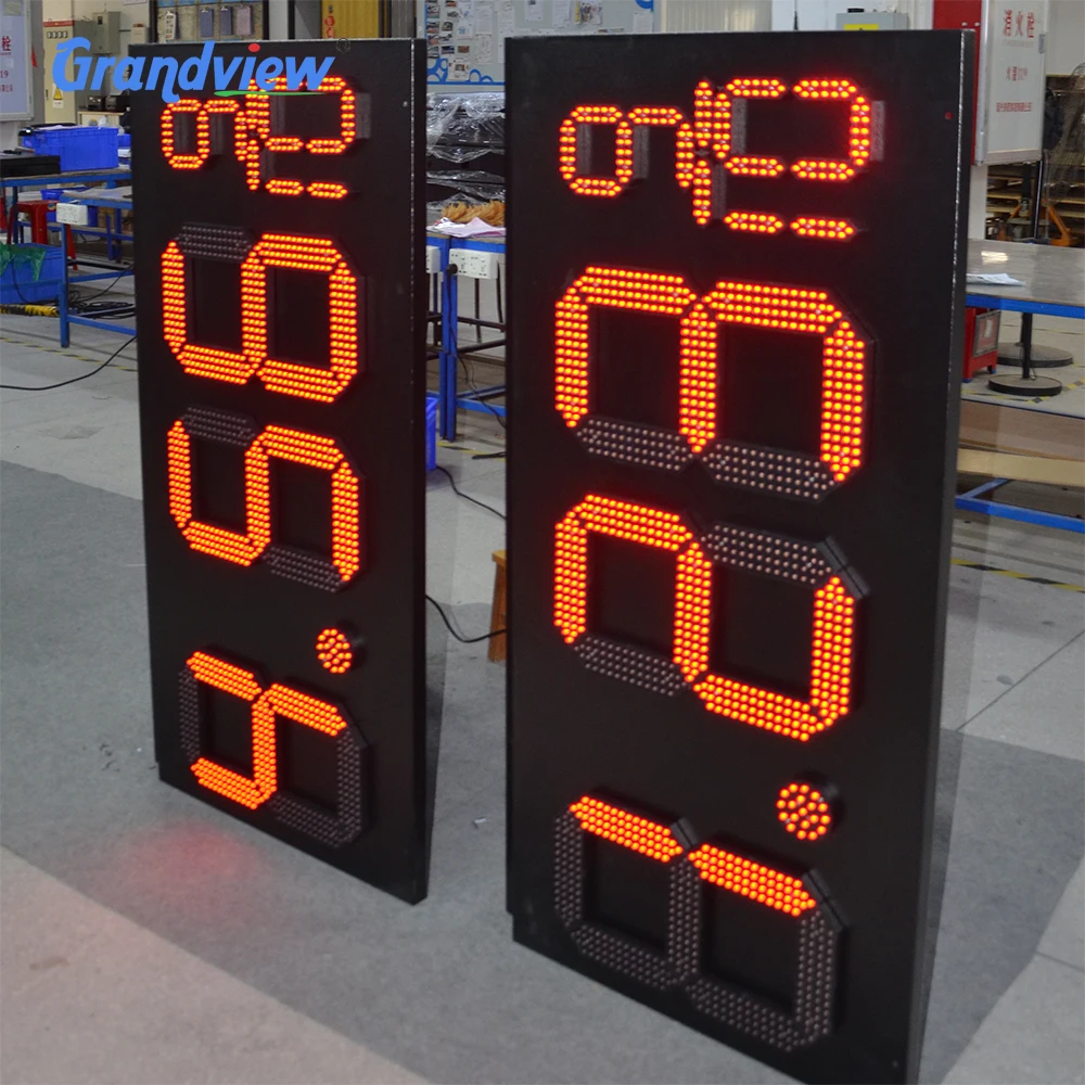12 inch led 7 segment electronic outdoor led banner display