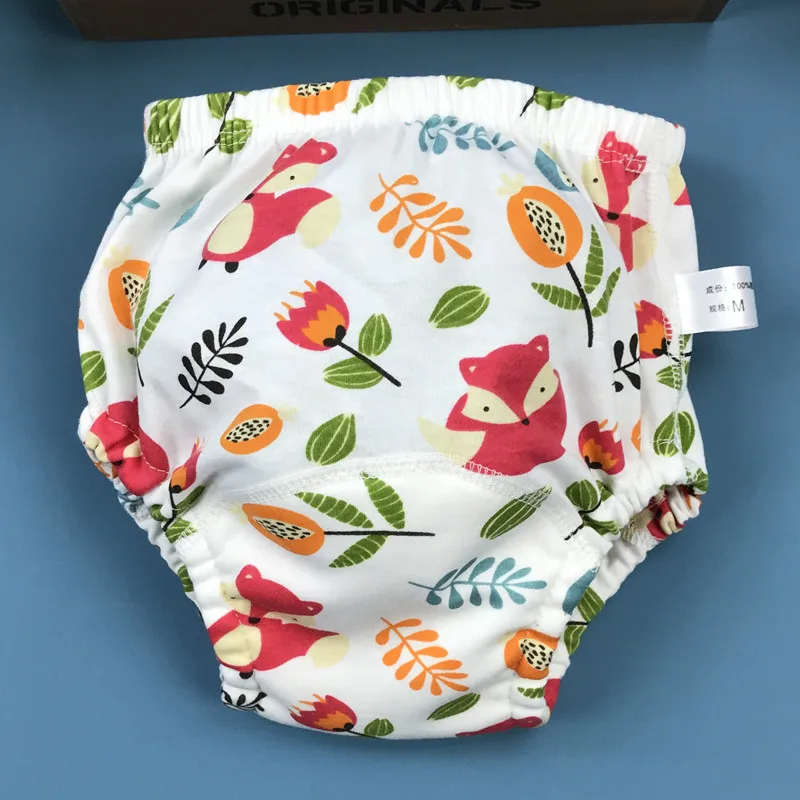 
Cotton Washable Diaper Baby Cloth Diapers Baby Training Pants Potty Training Underwear 