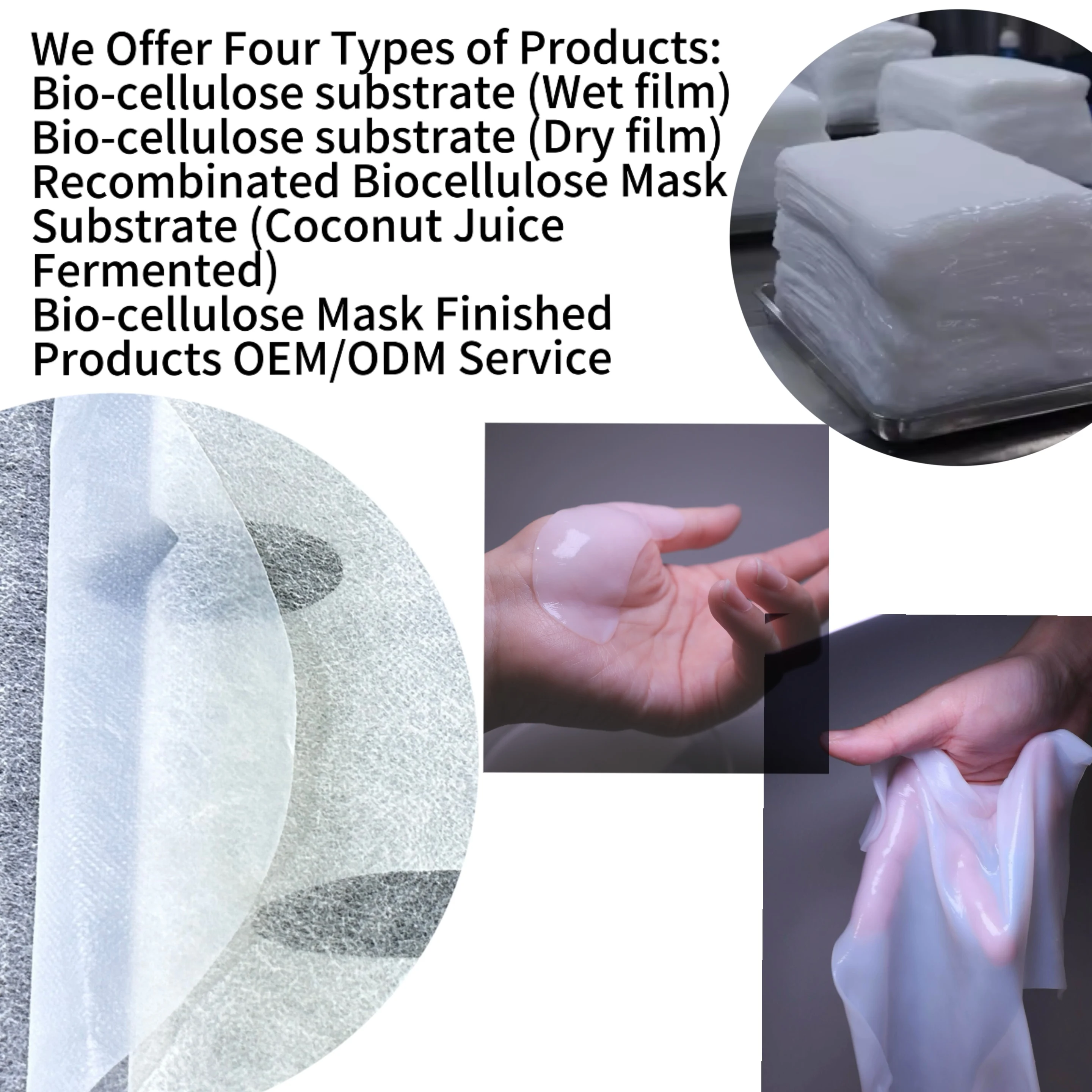 Reduce Dark Circles and Enhance Skin Firmness Bio Cellulose Coconut Dry Eye Mask