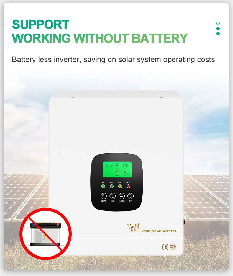 120V 240V Split Phase Hybrid Solar Inverters 48V 5kw 8kw 10kw 12kw Off Grid Hybrid Solar Inverter Split Phase 120v 240v