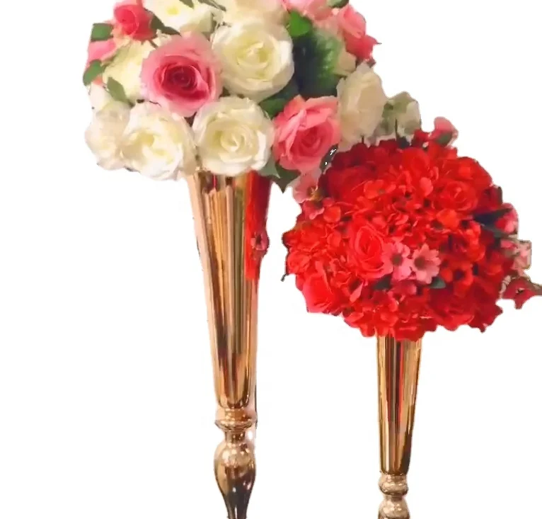 Wholesale gold mental  Decorative White Ostrich Feathers For Wedding Centerpieces 3344