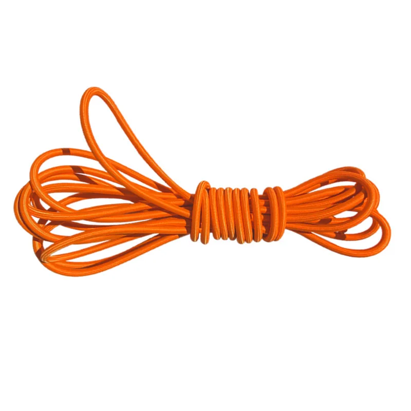 10mm strong strength polyester round elastic factory wholesale custom elastic cord rope round rubber latex bungee cord