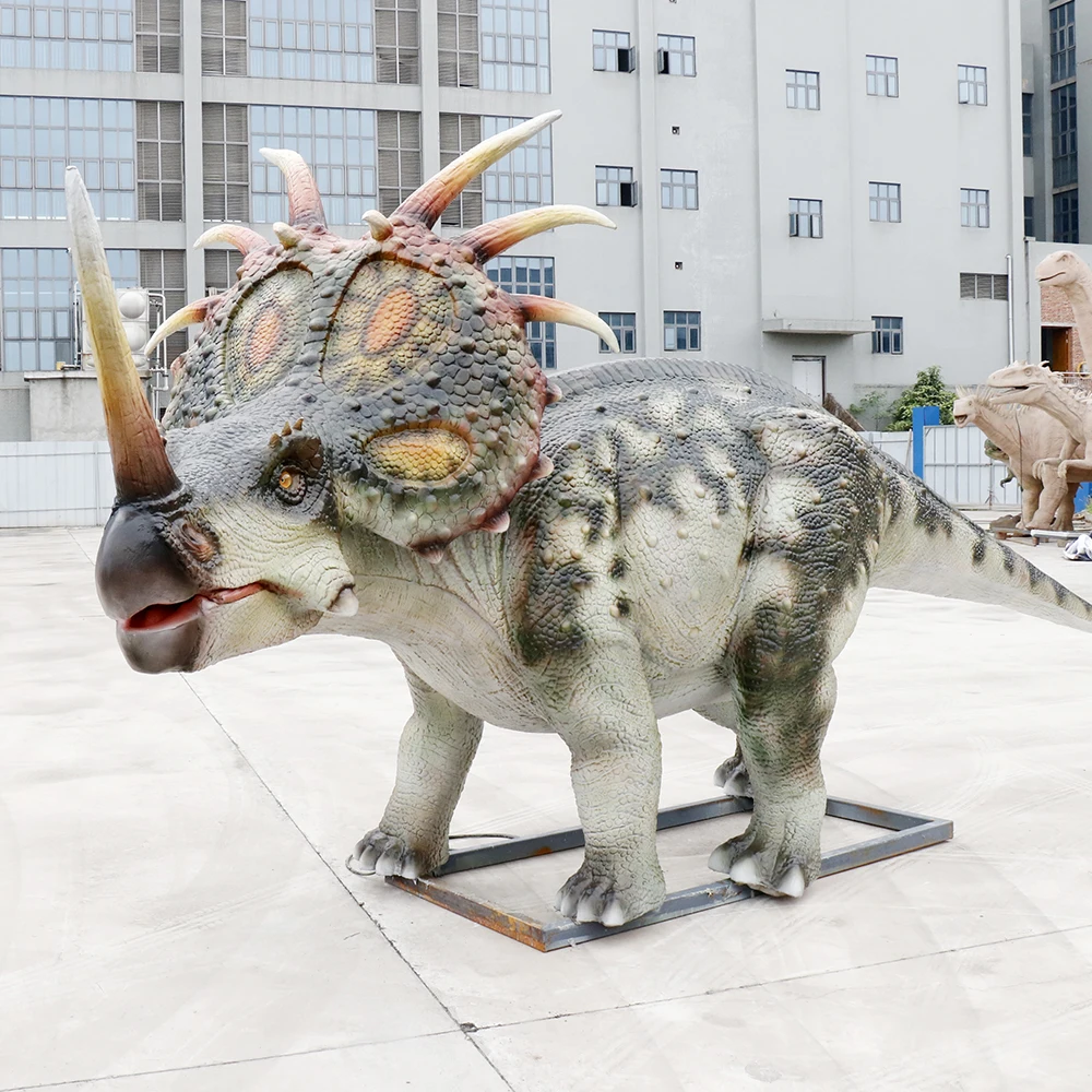 Styracosaurus детский реалистичный аниматронный динозавр со звуком для игровой площадки динозавра