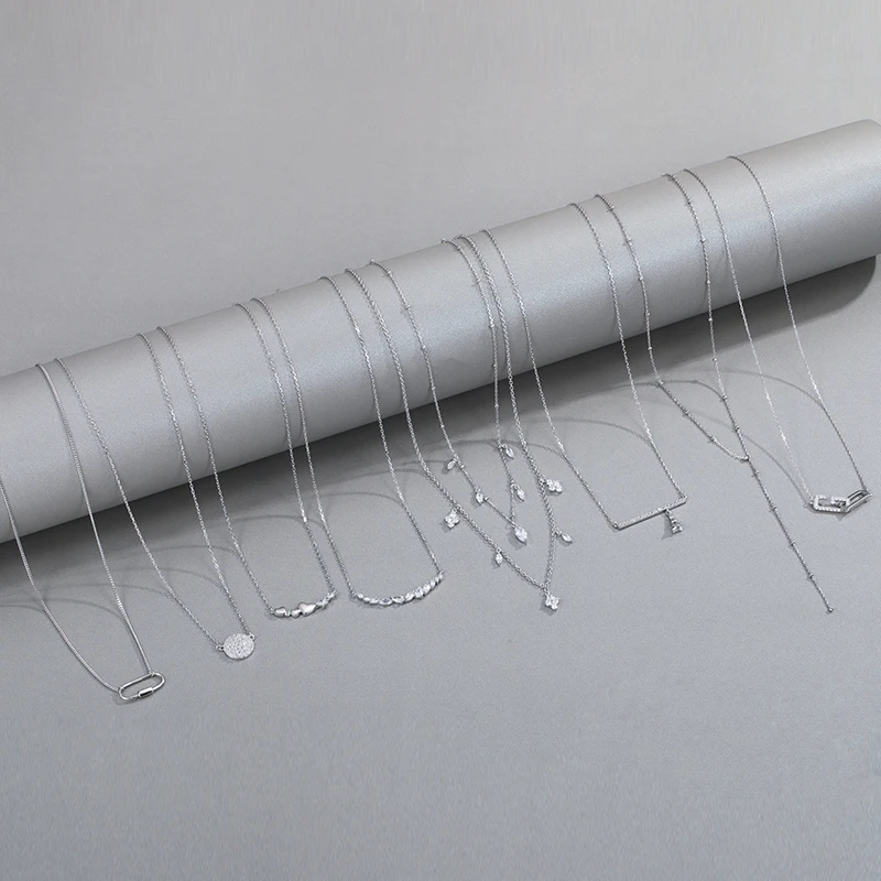 Factory Wholesale Fashion 925 silver necklace female clavicle chain S925 Sterling Silver Necklace With Pendant