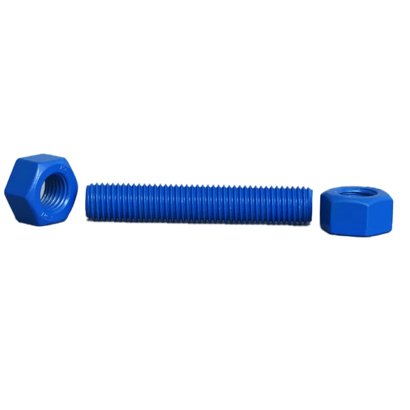 A193 B7 A320 L7 PTFE Stud bolt and A194 2H Heavy nut