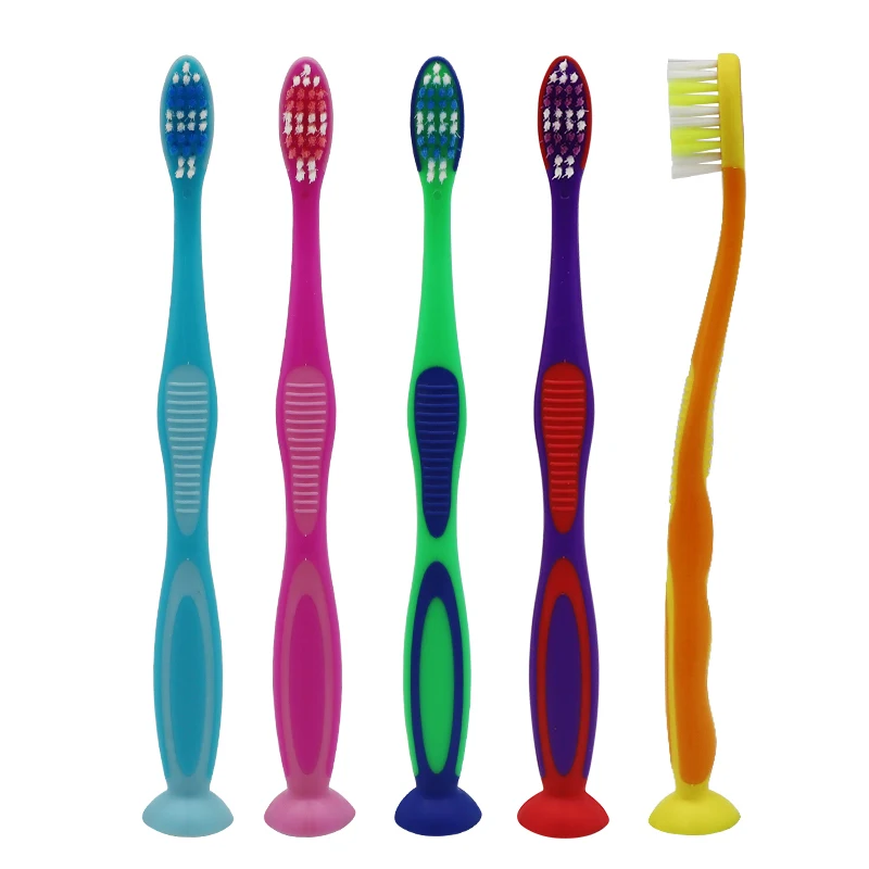 Wholesale Children Kids Toothbrush Suction Cup Home Use Teenager Toothbrush