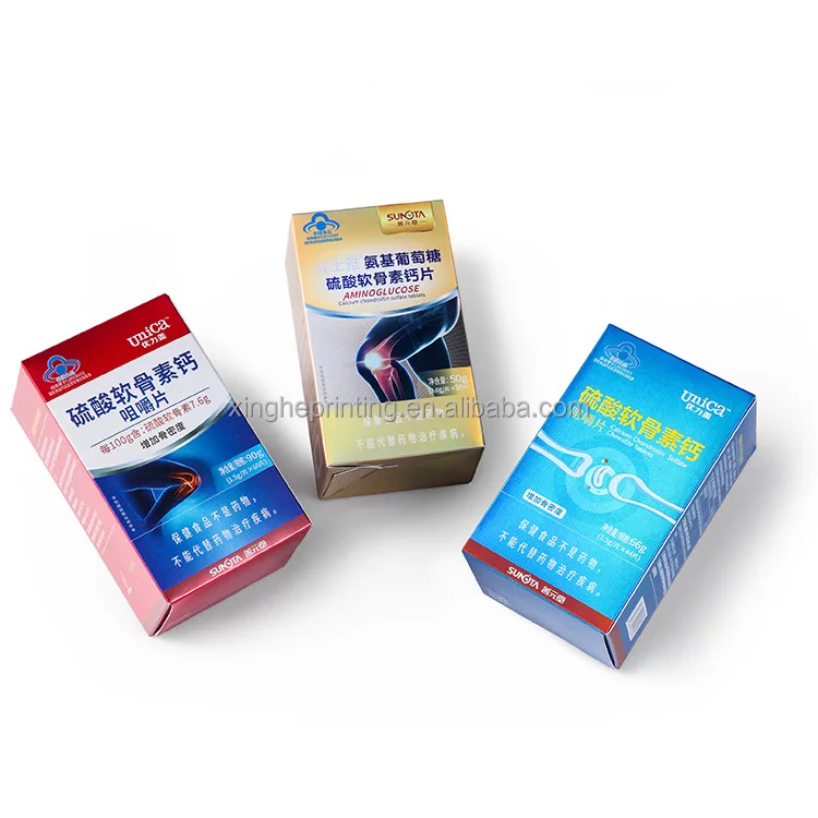 Индивидуальная печатная фармацевтическая лекарственная Складная упаковочная бумажная коробка