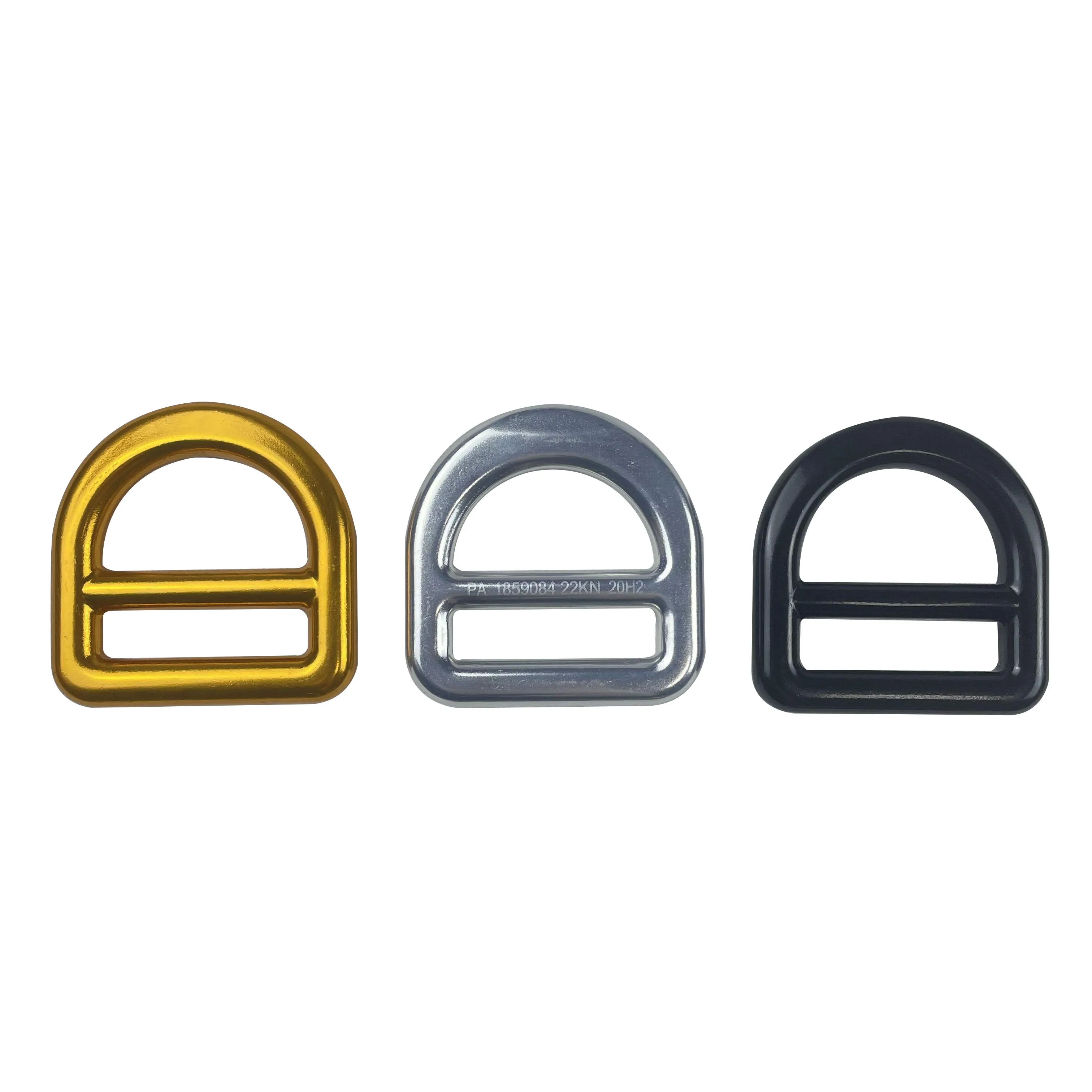 Custom Aluminum Safety D Ring Webbing Buckle for Fall Protection Forged Aluminum any Color Anodized