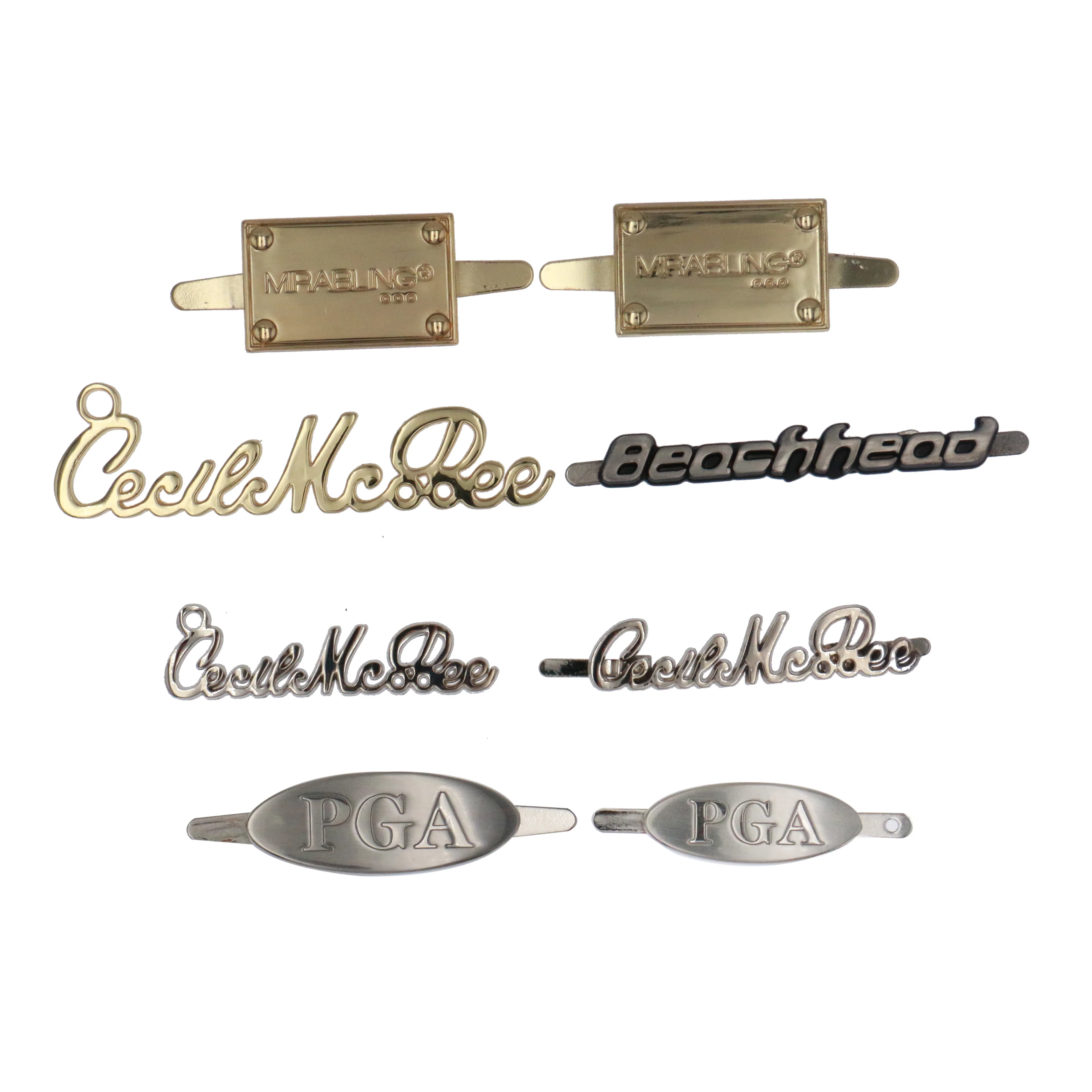 Rectangle Metalic Private Tshirt T Shirt Raised Reflective Shoe Logo Accessories Making Labels For Clothes Apparel On Clothes