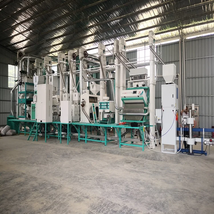 Rice mill complete set combination of commercial grain corn